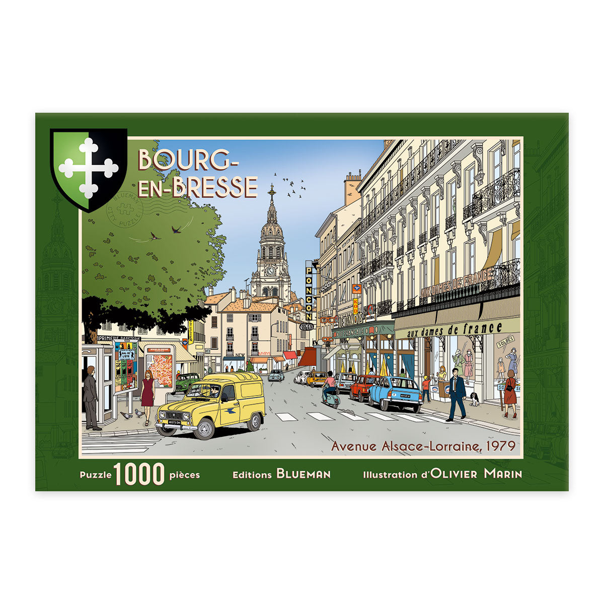 Puzzle Bourg-en-Bresse - Avenue Alsace-Loraine, 1979