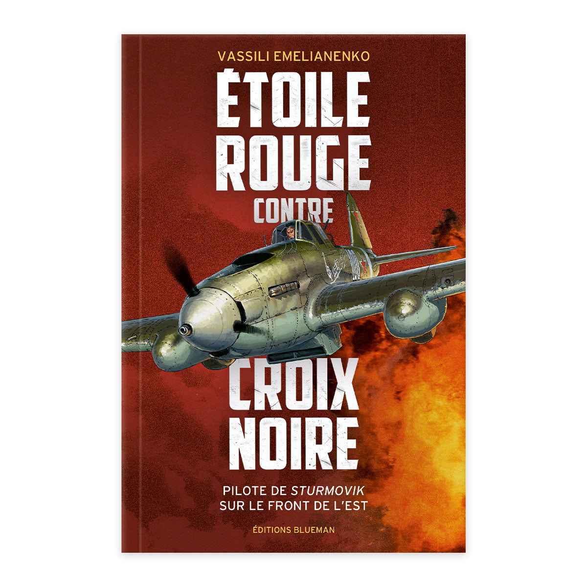 Étoile rouge contre croix noire